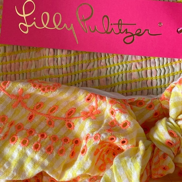 #319, Lilly Pulitzer, NWT, eyelet, lined spring dress, size 10 - Picture 2 of 5